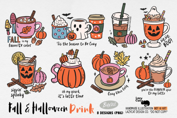 Download Fall Autumn Halloween Drink PNG Bundle - Drink png Collection