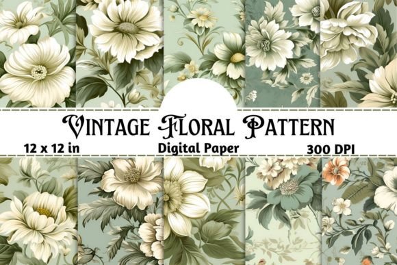 Download Antique Floral Seamless Pattern - Premium Bundle