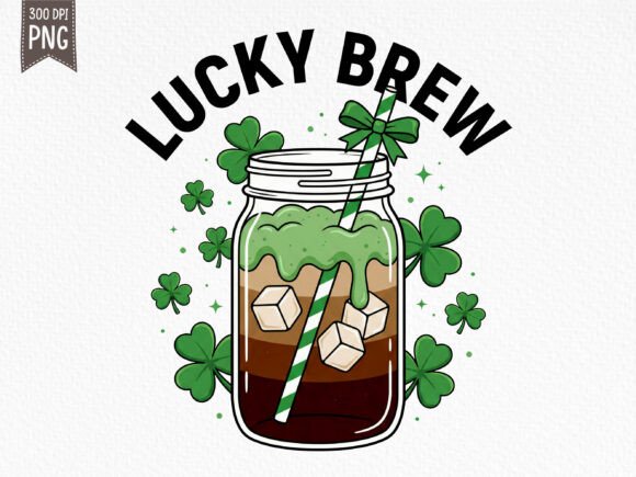 Download Lucky Brew Shamrock Coffee Drink PNG - Drink png Collection