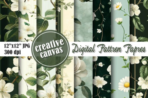 Download Green Vintage Floral Seamless Pattern - Vintage floral seamless pattern Collection