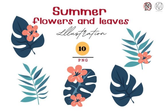 Download Summer Blooms Leafy Delights 10 PNG - Summer blooms Collection