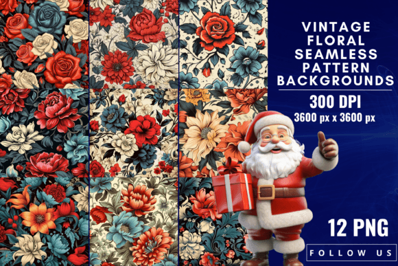 Download Vintage Floral Seamless Pattern - Premium Bundle